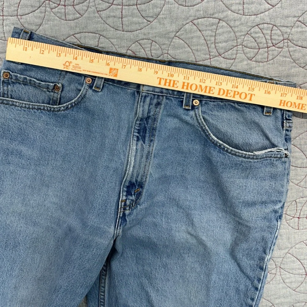 Levi's 550 Relaxed Fit Light Wash VTG 90s USA Denim / Mens 38x32